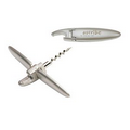 Two-In-One Corkscrew/Bottle Opener in Satin Chrome